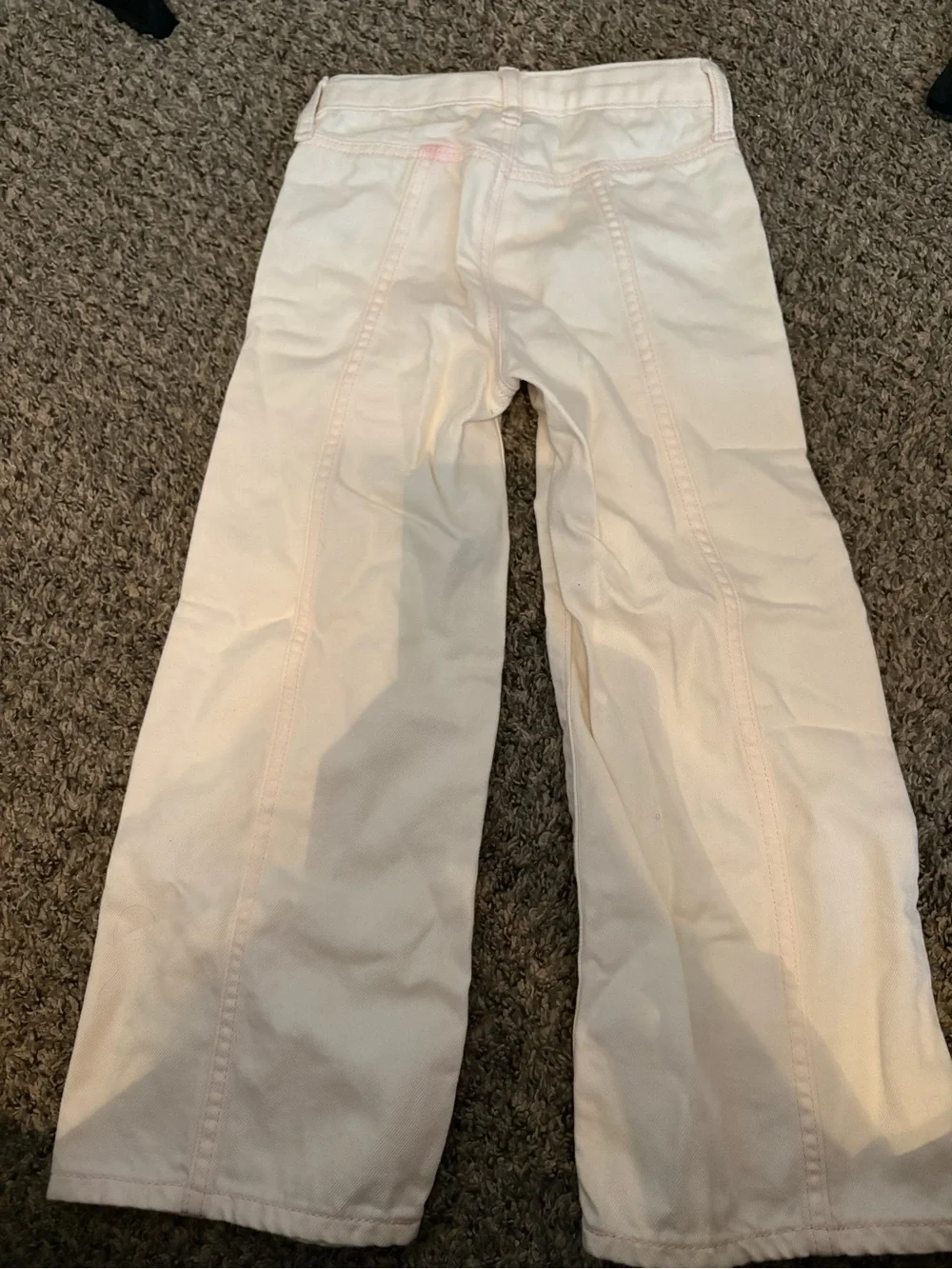 Old Navy Cream Wide-Leg Girls' Jeans
